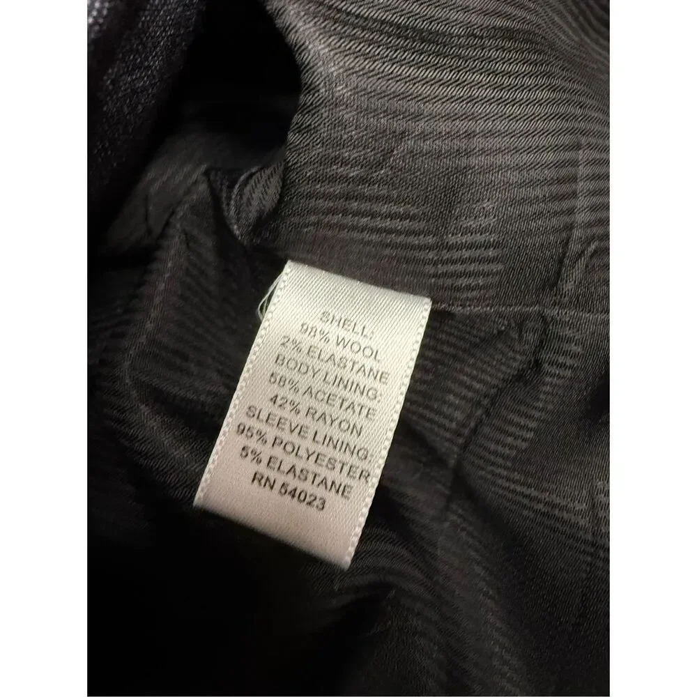 Banana Republic Women’s 6 Wool Blazer Charcoal Grey Stretch Office‎ Professional